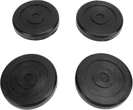 Four 5" Round Rubber Arm Pads 5715017 Hoist Lift Pad, Universal Fit for DanNMAR and BendPak Lifts, Rolling Bridge Jack Pad for Improved Stability