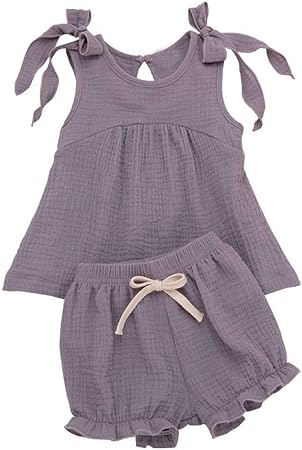 Ropa Para Bebes NiñA ropa bebe niña de 0 a 3 meses,Niñito Niños Bebé Chicas  Correas Sólido Tops Rizado PÁGINAS Pantalones cortos Casual Trajes  Conjuntos : Amazon.es: Bebé
