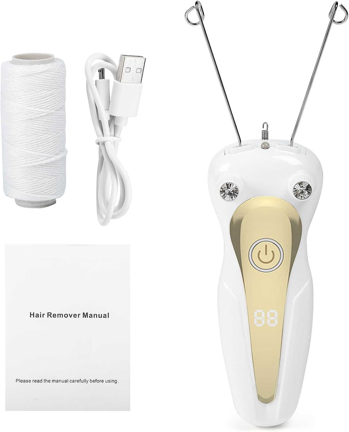 Elektrische Threading Epilator voor Dames – Gezichtshaarverwijderaar en Fysieke Draadsnijder voor Vrouwen