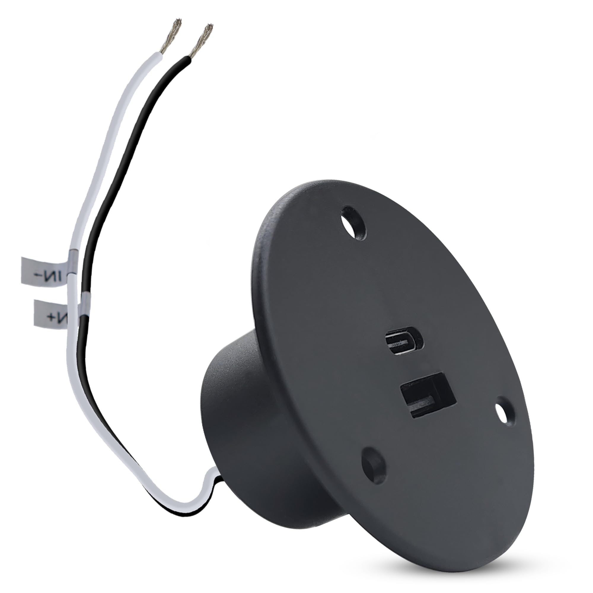 Facon 12V Wall Mount Socket - RV USB C Charging Port & QC3.0 USB Charger Socket - Dual 18W (A+C) Direct Wire for RV Camper Trailer Boat Electrical