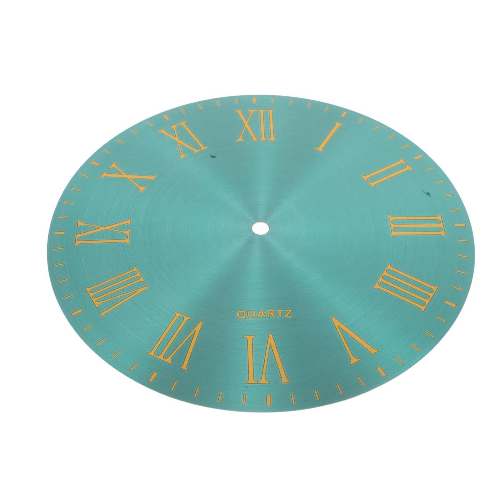 Mécanisme d'horloge à quartz silencieux et cadran de remplacement vert en métal