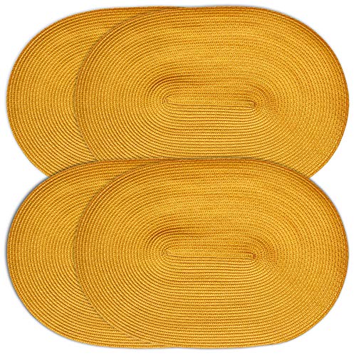 Yellow Braided Placemats