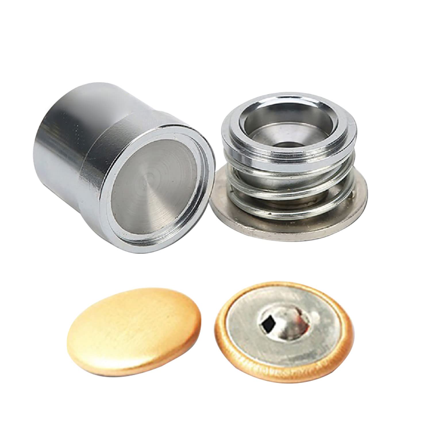 Herramienta de molde de botón de cubierta de tela, troqueles de molde de prensa de forma redonda para máquina de prensa manual, botones de ropa decorativos personalizados, ropa de bricolaje, 18mm