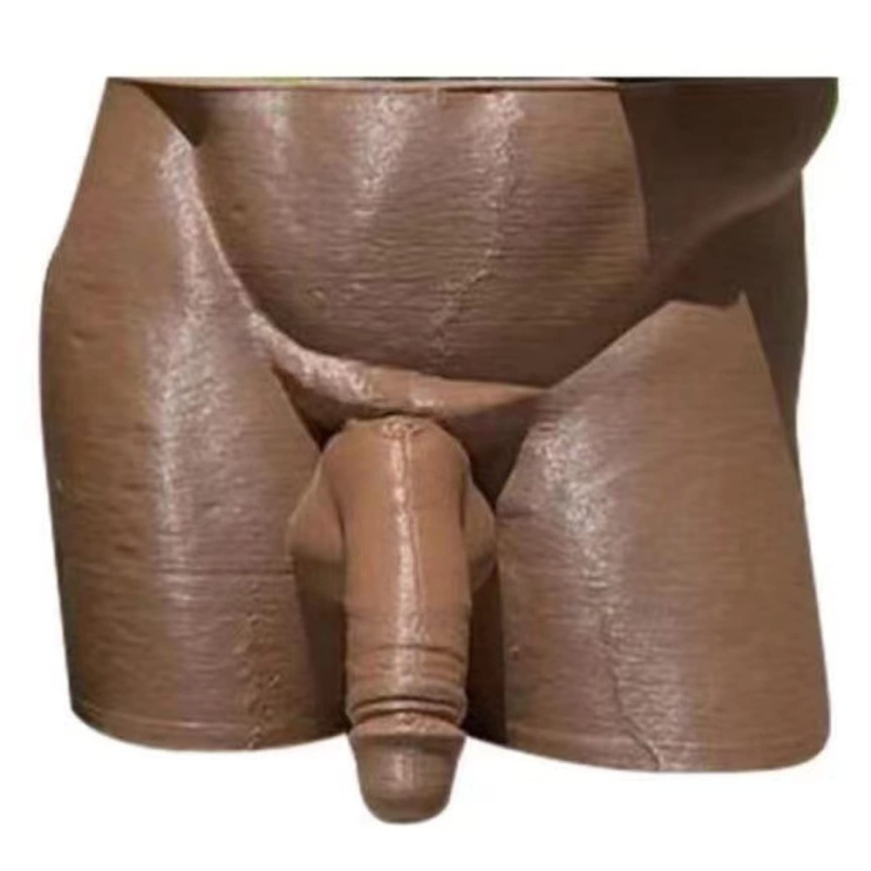 Yeaxxsqy Brown 4.7x5x3.9 Inch Body Form Plant Vase Unique Planter Penis Vase Decor Funny Male Body Planter Flower Pot for Home Garden Decor