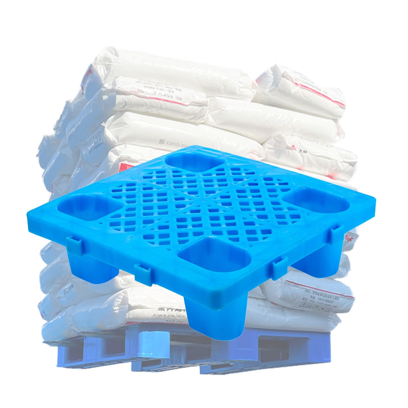 HJLKDYM Plastic Pallet, Waterproof Storage Grid Pad, Lightweight Nestable Floor Pallets for Warehouse Supermarket, Restaurant(70x70x12cm)