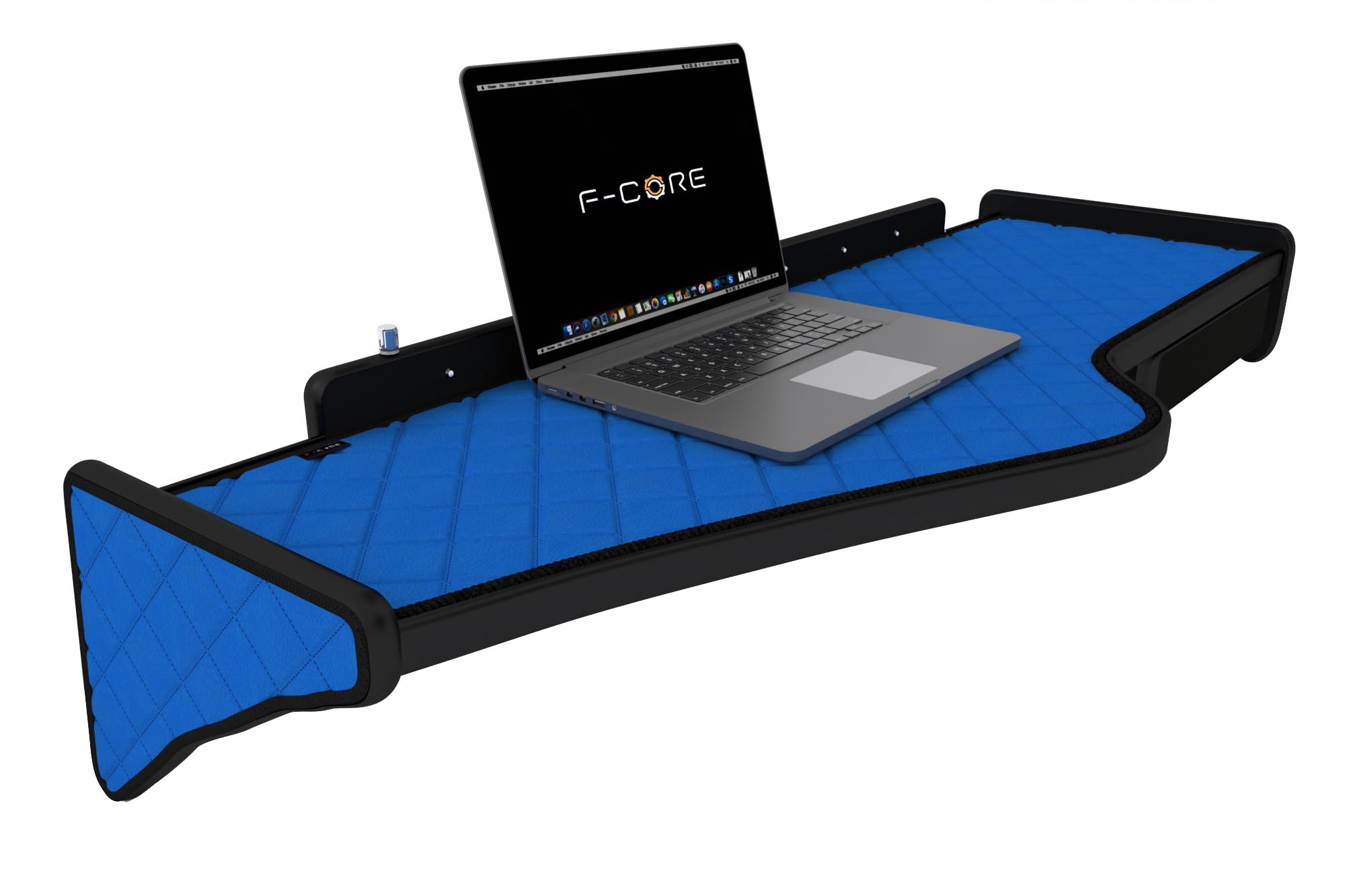 F-CORE Tablettes Tableau de Bord Camion compatibilité pour Scania R 01.05-12.10 Double avec tiroir Panneau LED 24V Bleu