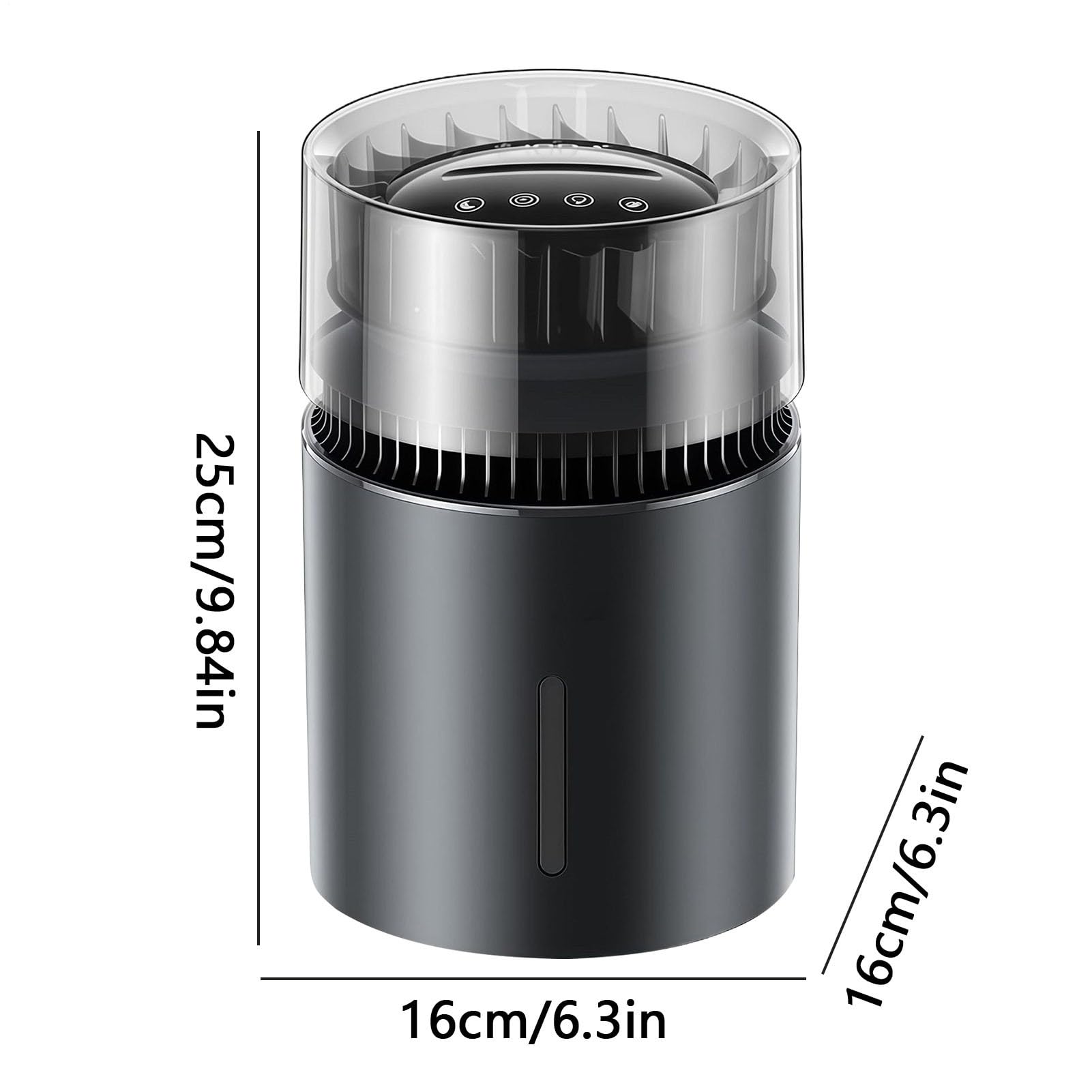 Evaporative Air Humidifier - Negative Ion Purifier | 5L Capacity Moisture Device with 100 Level Control, ABS Housing Humidity Diffuser with Quiet Airflow System, Indoor Climate Equipment