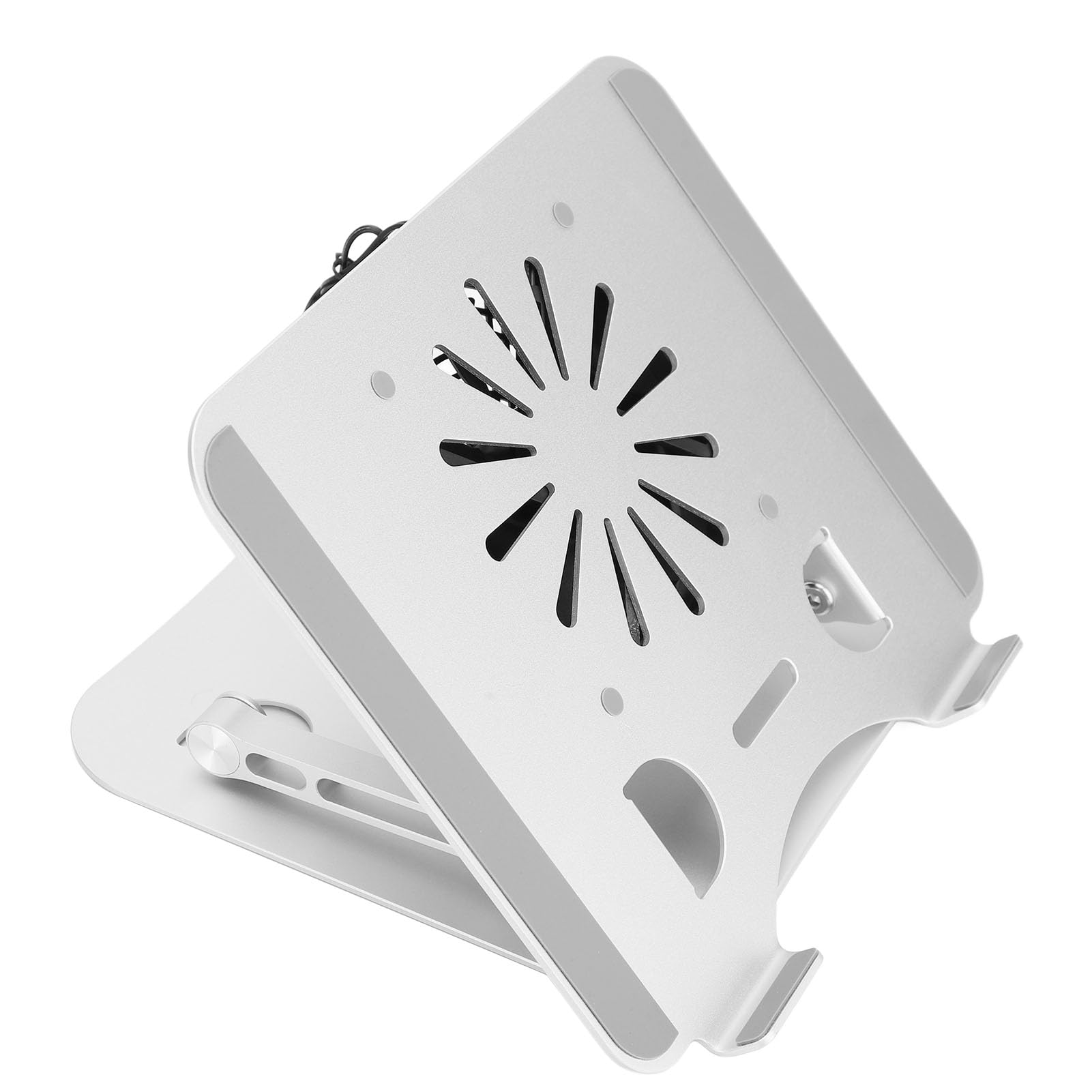 EMUKOEP Supporto di Raffreddamento per Laptop da 17" in Lega di Alluminio, Sollevabile e Pieghevole, con Ventola di Base USB