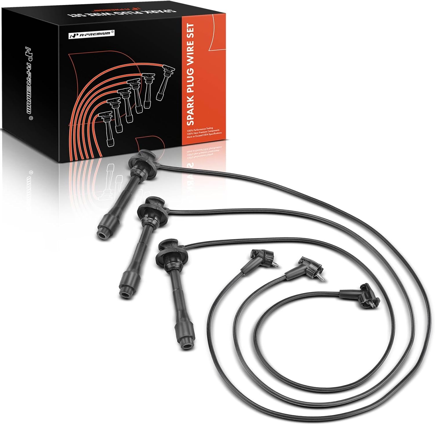 A-Premium Ignition Spark Plug Wires Set of 3 Compatible with Lexus ES300 1996-2003, RX300 2003-2003, V6 3.0L