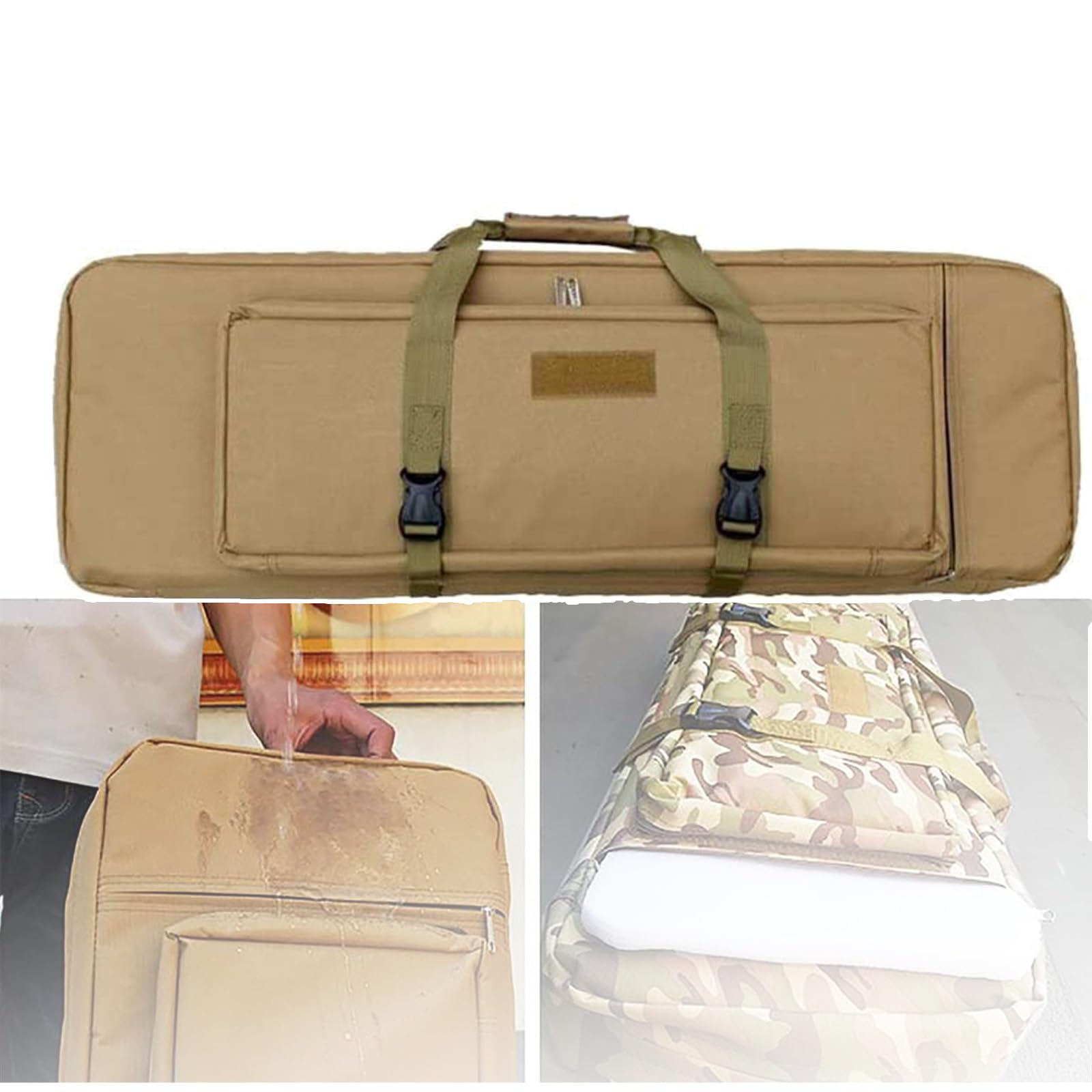 Sac tactique à 2 couches pour matériel de pêche 120cm Oxford 600D