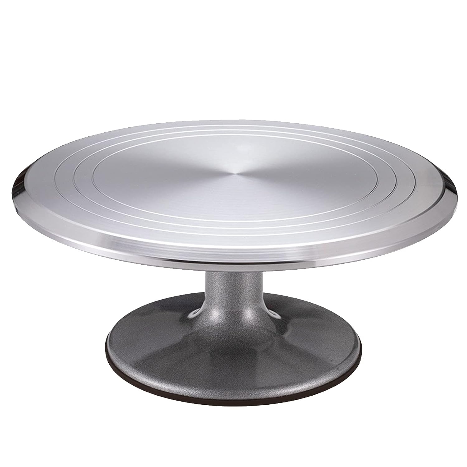 Homgeel 12 Inch Aluminium Alloy Cake Turntable Rotating Cake Stand
