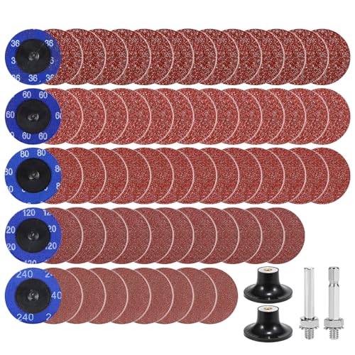 100Pcs 2 Inch Abrasive Cartridge Rolls for Rotary Tool