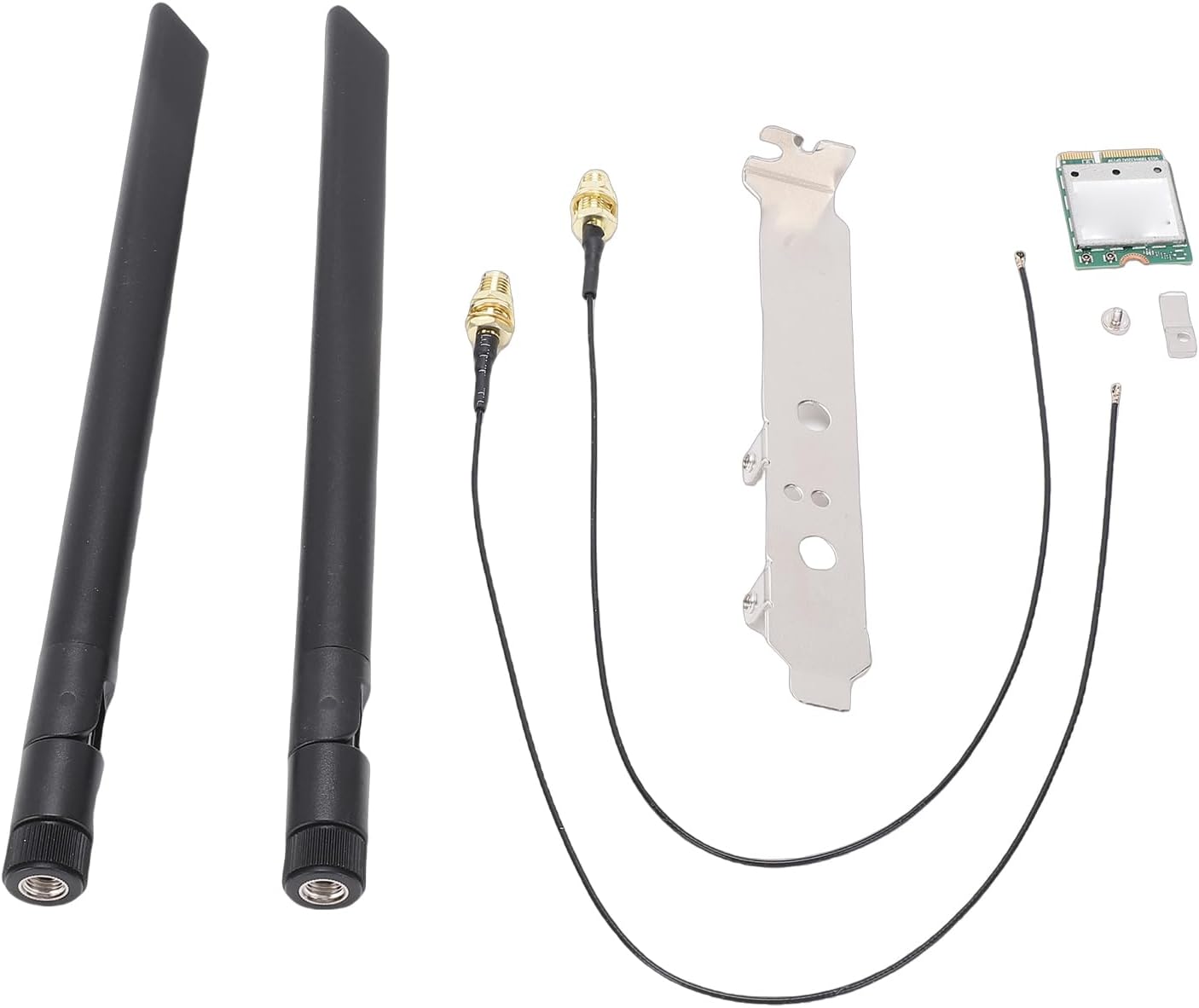 WiFi 7 Wireless Card, QCNCM865 M.2 Network Adapter with 5.8Gbps Speed, 2x2 External Antennas for 11 Laptops