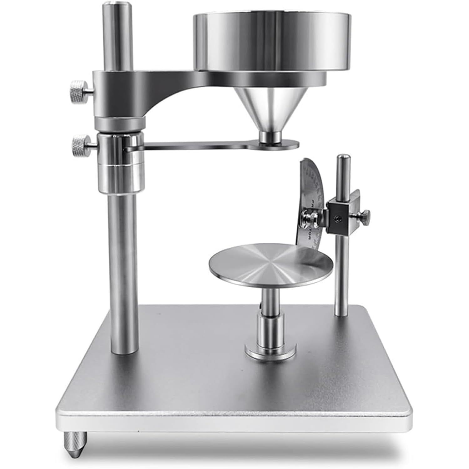 YXZQLOZ Powder Repose Angle Tester, Powder Particles Flow Repose Angle Tester, Tray Diameter: 80 Mm,Outlet Diameter 0.4"(10 Mm), For Industrial, Scientific Research Applications