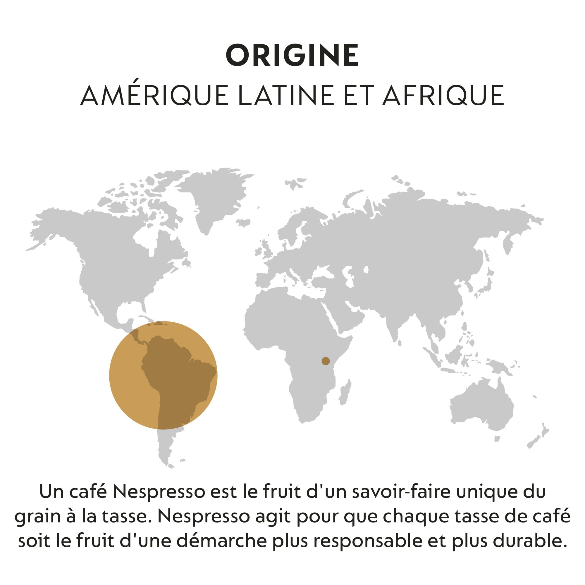 Nespresso Vertuo - Bundle 50 Capsules de Café - Espresso, Torréfaction Moyenne, Intense - 10x Orafio, 10x Altissio, 10x Diavolito, 10x Voltesso, 10x Ristretto