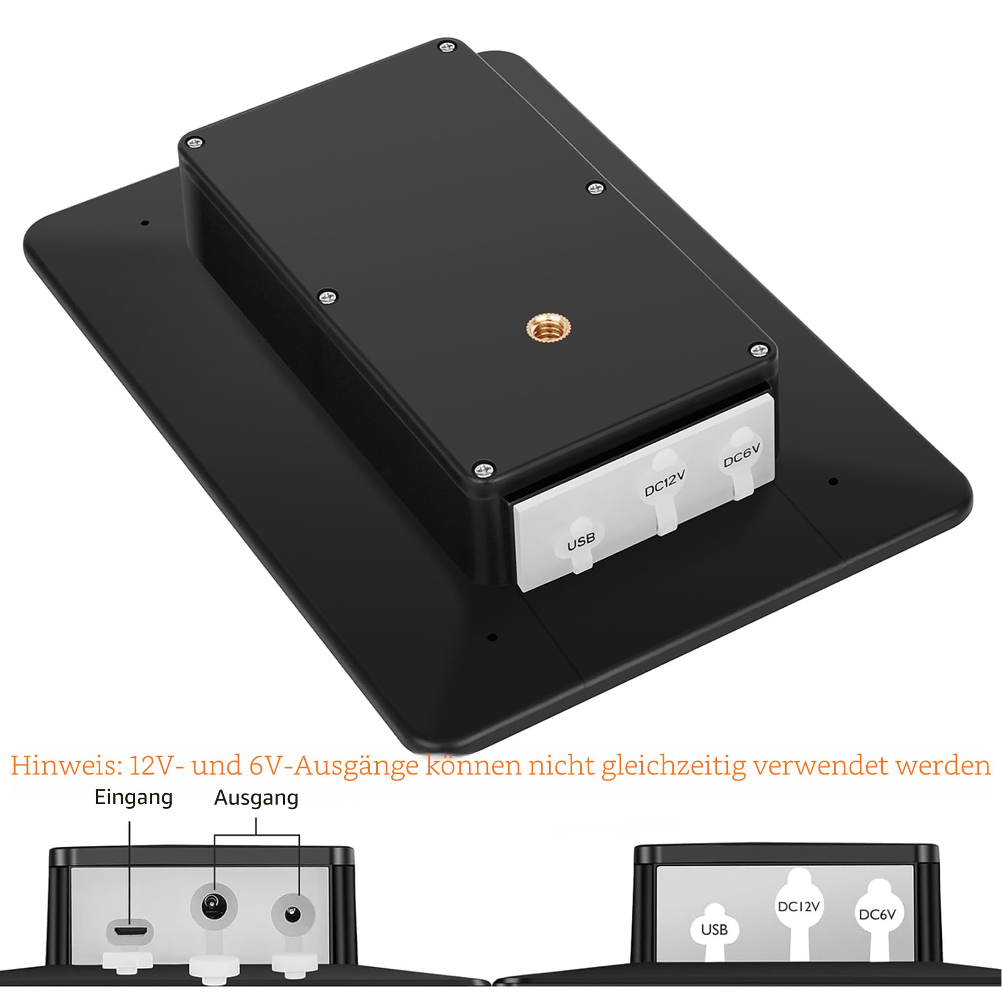 Solarpanel 12V/1A 6V/2A mit integriertem wiederaufladbarem Lithium-Akku mit 4000 mAh IP66, Jagdzubehör, kompatibel mit Jagdspielkameras oder Hirschfutterautomaten (2 Stück)