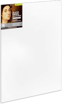Ampersand Art Supply Wood Gesso Artist Painting Panel Primed Smooth, 18"x24", 1/8 Inch Depth