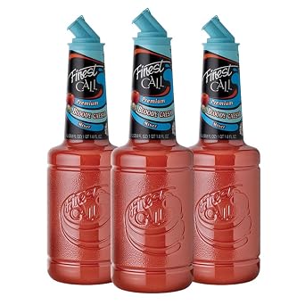 Finest Call Premium Bloody Caesar Drink Mix, 1 Liter Bottle, 3 Pack