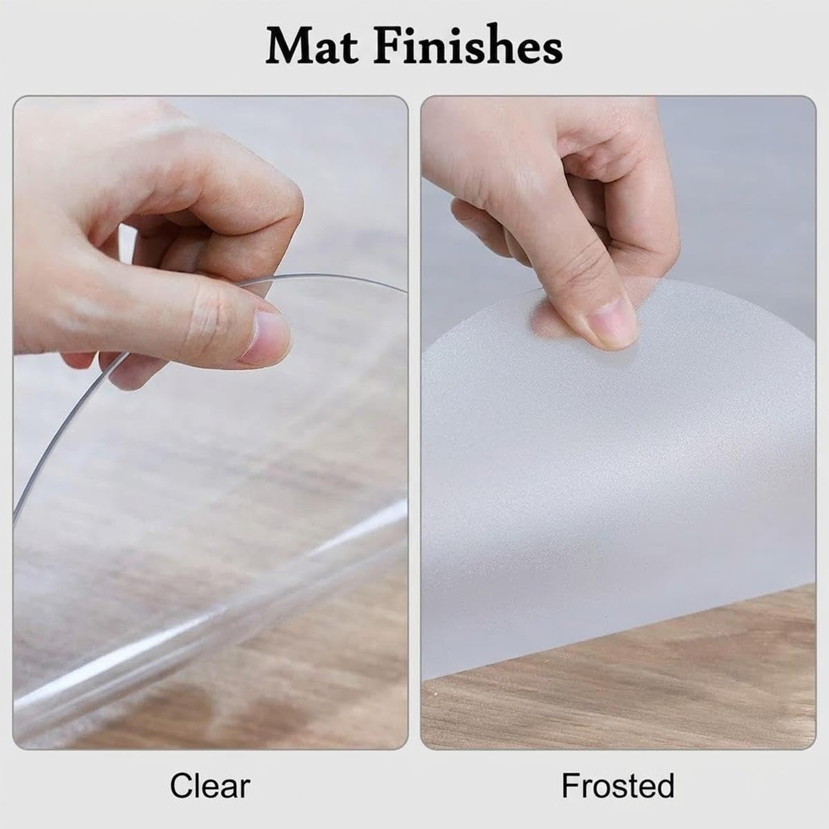 Transparent Tapis De Sol Plaque De Cristal, Protecteur PVC De Verre Souple