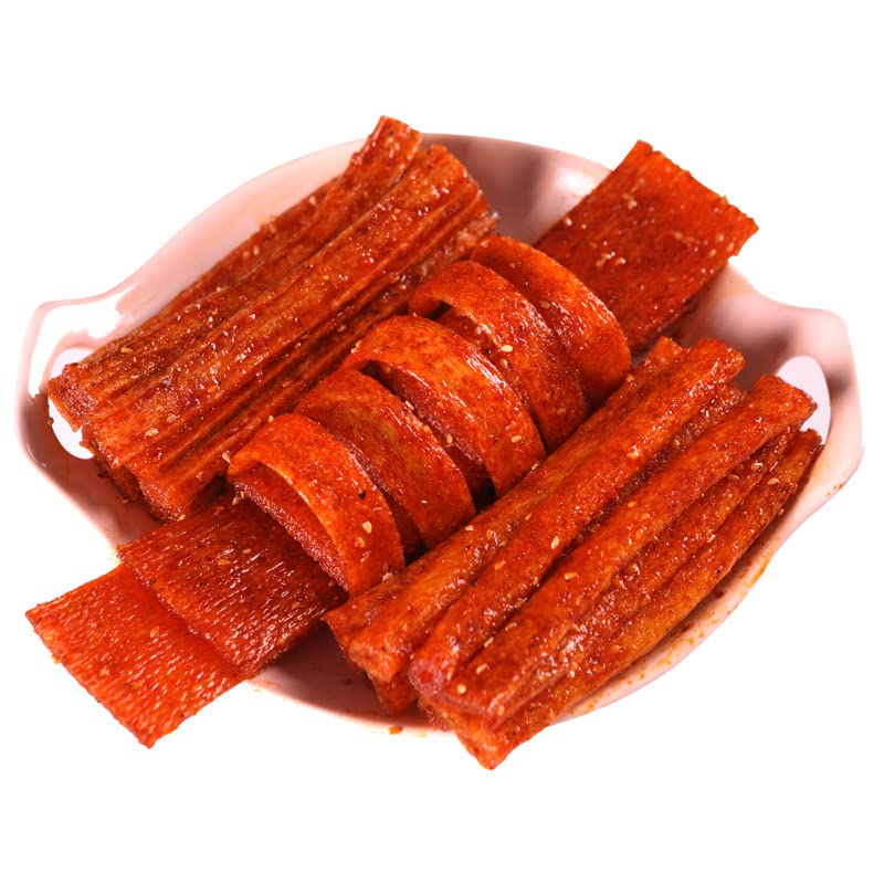 Miniatura 4 de wa sai luo Spicy Snack Web Celebrity Latiao Snacks 2.54 ozbolsa, gran pieza picante nostalgia picante, especialidad Hunan, gluten, aperitivos