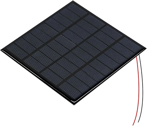 Mini Painel/Placa/Célula de Energia Solar Fotovoltaica 12v 0,250mA 3w com Fio Soldado