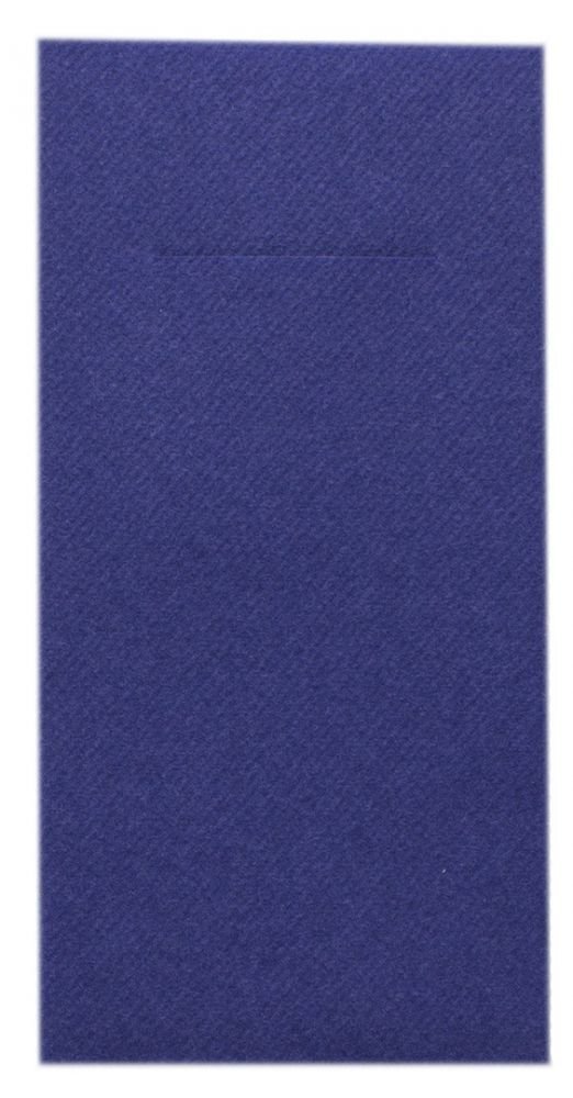 Sovie HORECA Besteckservietten Cleve Blau – 40x40 Cm, 100 Stück, Airlaid Mit Ornamentmuster