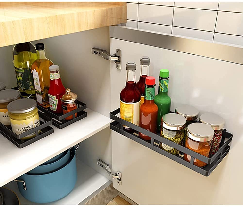 Amazon|スパイスラック 調味料収納棚 調味料収納ラックフローティング