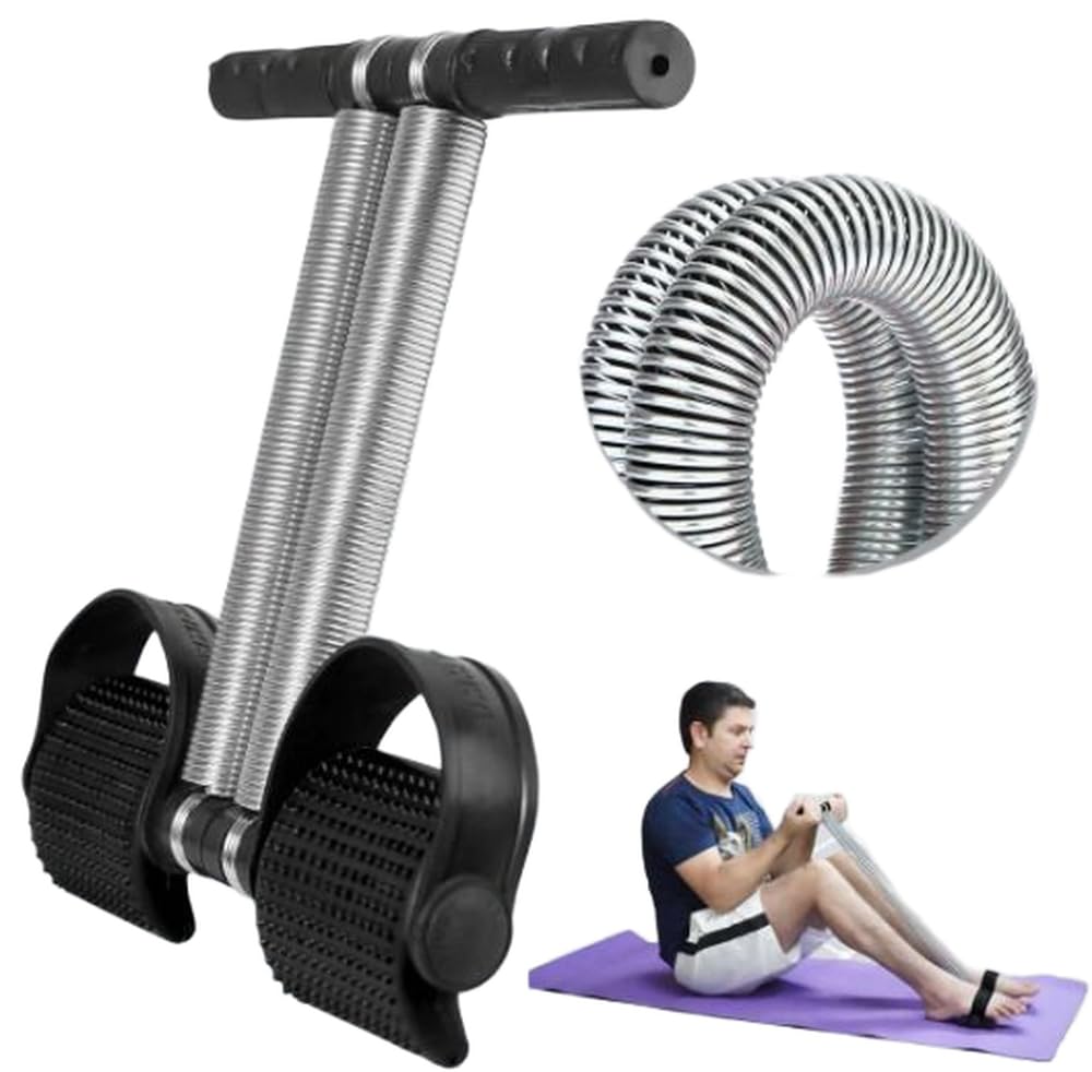 Tummy Trimmer with Double Spring for Burn Calories & Tone Muscles Ab Exerciser (Black)-picture-26