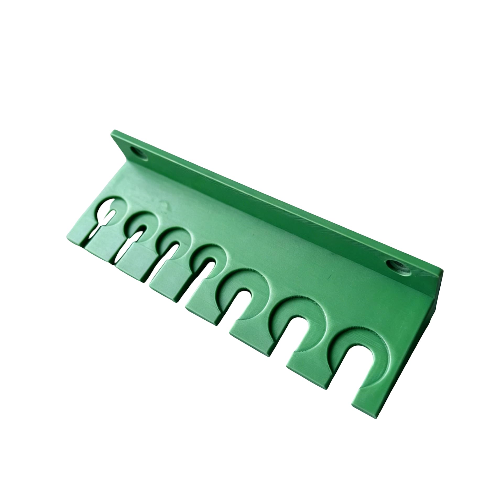 Whoasyst Green Screwdriver Storage Rack Wall Bracket With Open Front Slots For Hand Tools In Workshop And Repairs Areas And Garages Tool Organizers