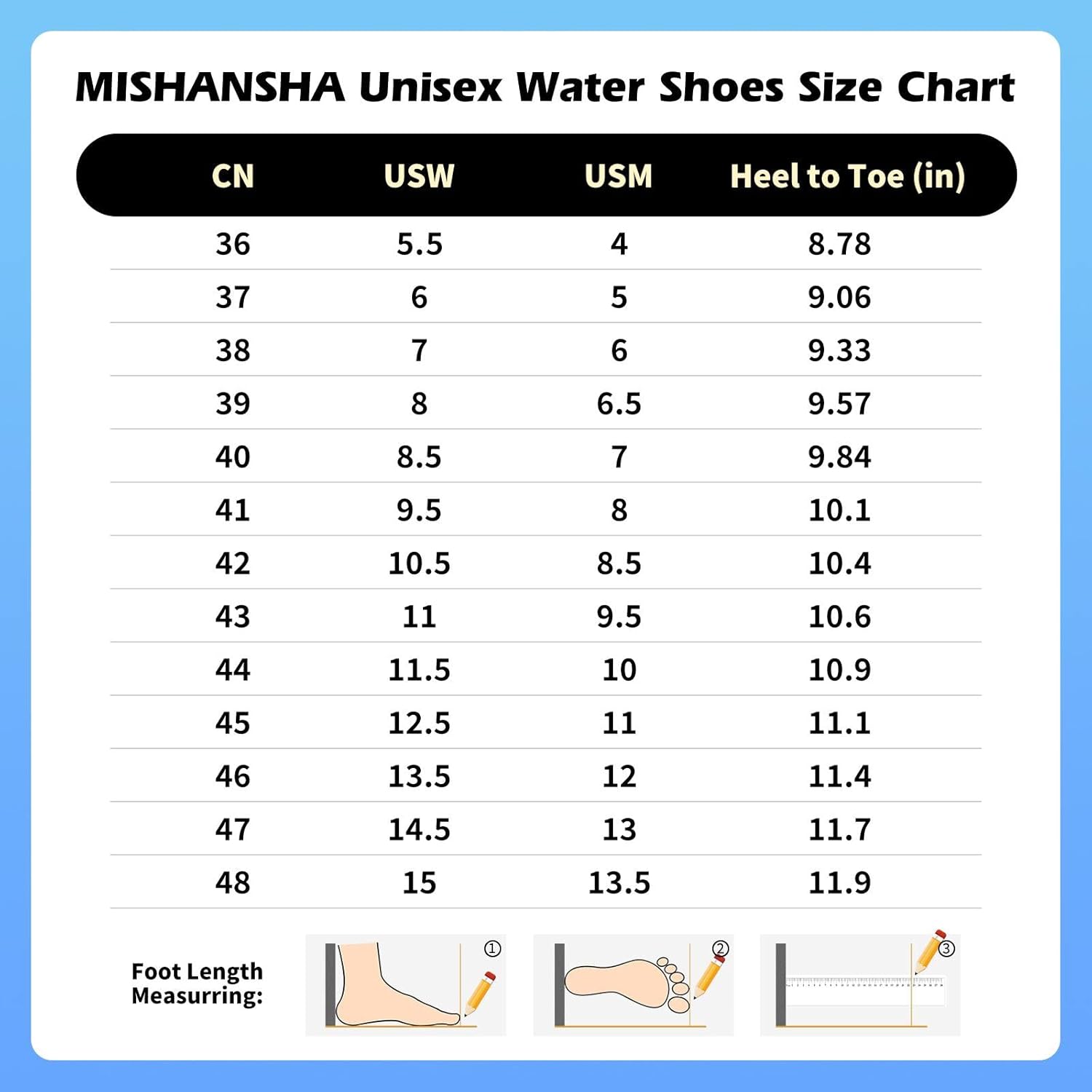 Mishansha Mens Womens Water Shoes Quick Dry Barefoot Aqua Shoes Swim Diving Surf Water Sports for Pool Beach Walking Yoga 4.5 Women/3 Men Carbon Black