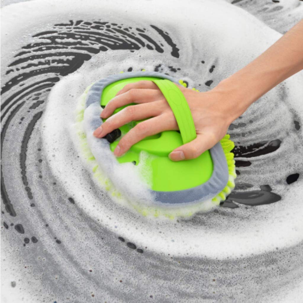 MU Longue canne à linge rétractable vadrouille brosse de nettoyage de voiture vadrouille outil de nettoyage de voiture fournitures de voiture,vert