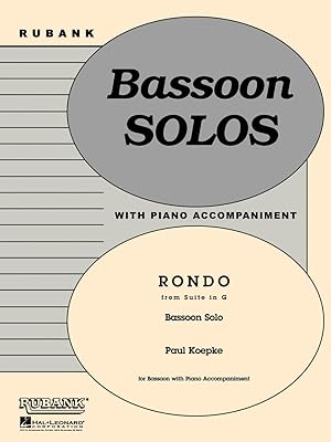 Rubank Publications Rondo (from Suite in G) (Bassoon Solo with Piano - Grade 3) Rubank Solo/Ensemble Sheet Series