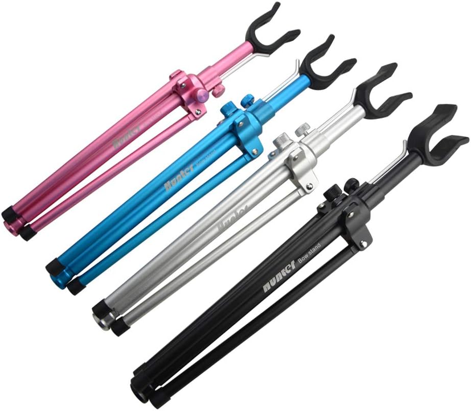 AMEYXGS Archery Bow Stands Recurve Bows Holder Aluminum Alloy Bowstand for Recurve Bow Longbow Takedown Bow
