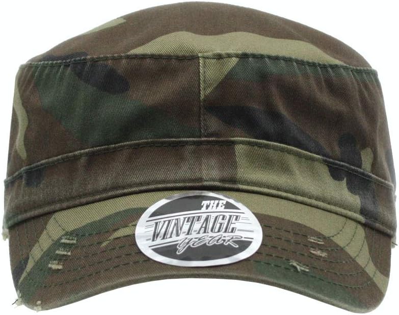 The Vintage Year Camouflage Army Outdoor Hunting Unstructured Adjustable Cadet Army Baseball Cap - Image 2