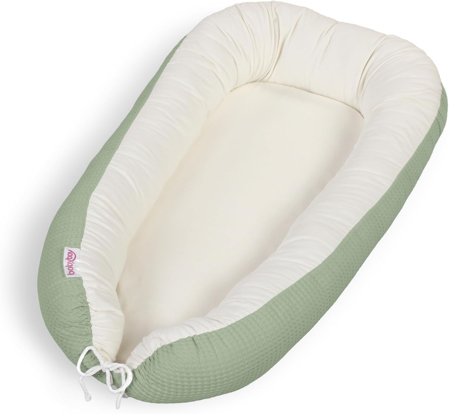 babybay Cuddle Nest Waffle Piqué, Jade Green