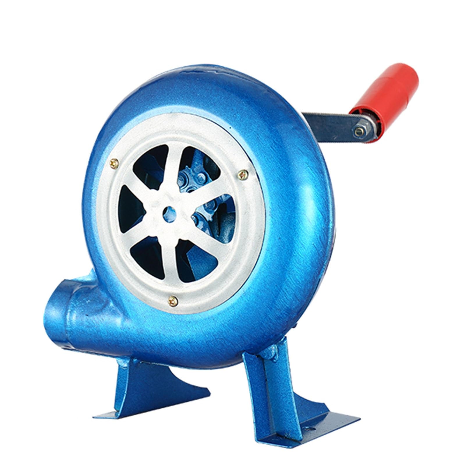 Ręczny wentylator do grilla, dmuchawa do grilla – ręczny wentylator korbowy, dmuchawa do popcornu, napowietrzacz grilla, podpałka do węgla drzewnego (120 W)