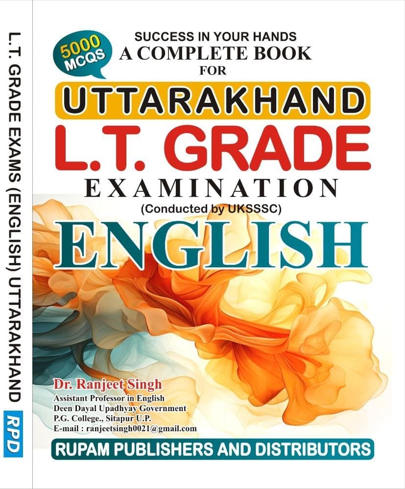 A COMPLETE BOOK FOR Uttrakhand L.T.Grade Examination English 2024 By (Dr.Ranjeet Singh) RUPAM PUBLISHERS AND DISTRIBUTORS