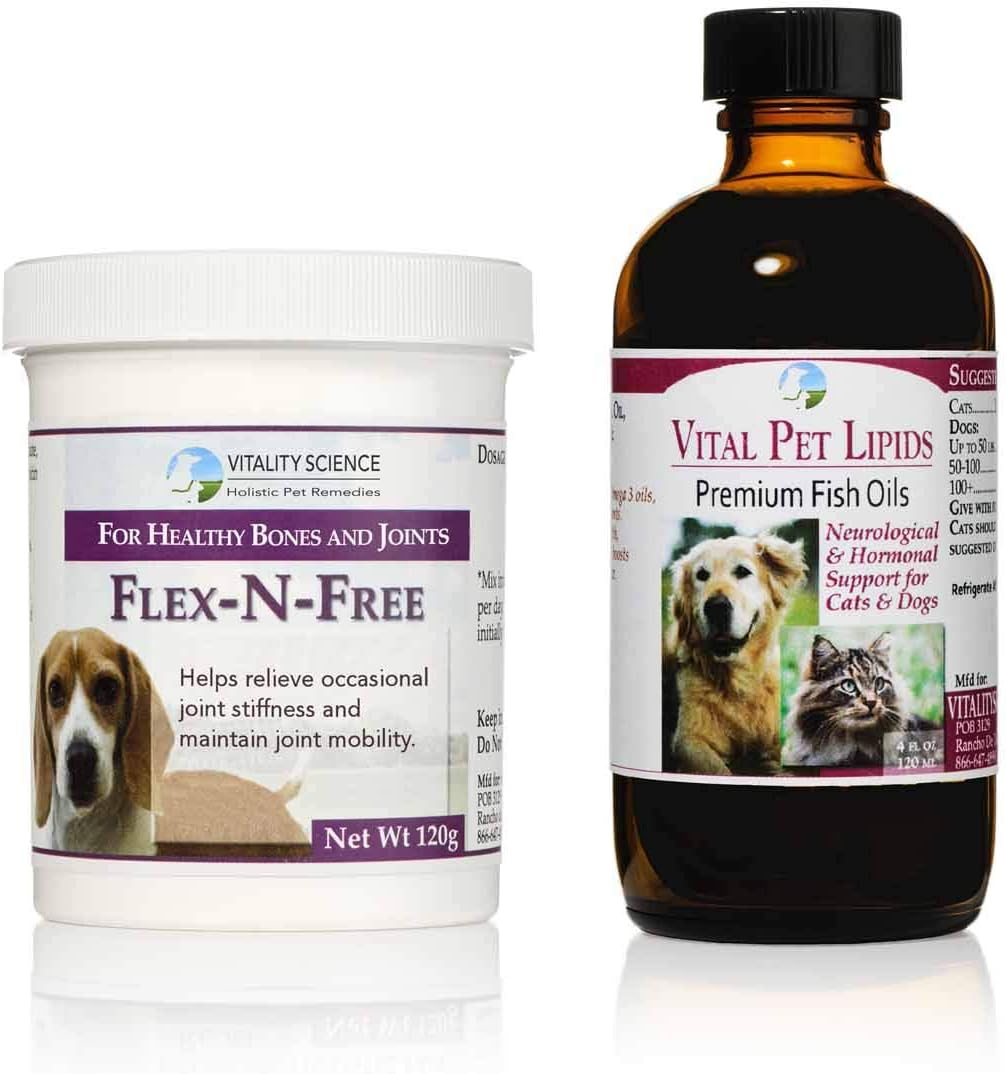 Vitality Science Flex N Free + Vital Pet Lipids for Dogs