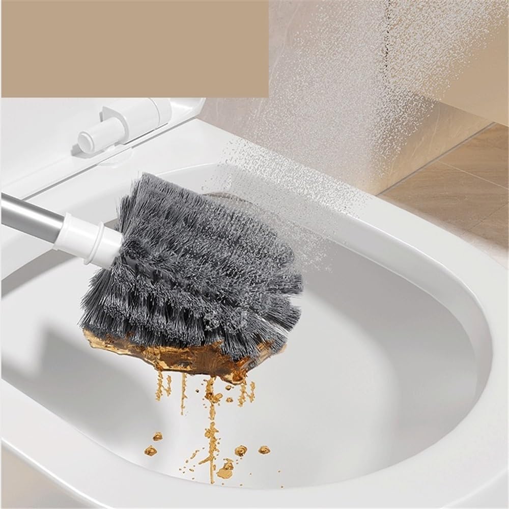 escobilla de baño Cepillo de Inodoro doméstico Pared con Mango Largo y Base Mango Largo