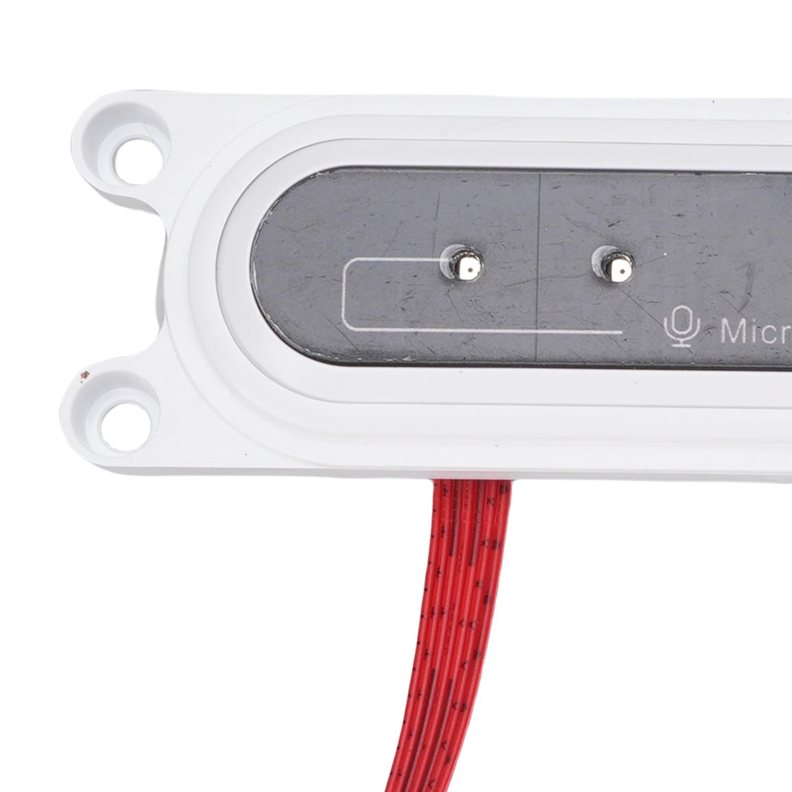 Microfono incorporato, 4 array incorporato microfono omnidirezionale con macchina di riconoscimento vocale regolabile Bianco