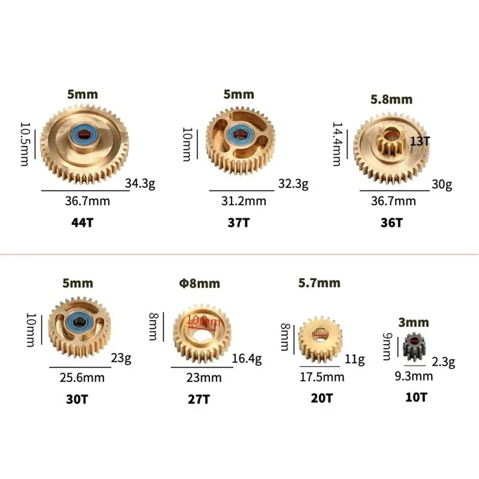 Jouets RC Pour Tamiya 1/14 Ensemble Synchronisation D'engrenages Moteur Biseauté Boîte Vitesses Pièces Mise Niveau Camion Tracteur Remorque Accessoire Remplacement Modèle