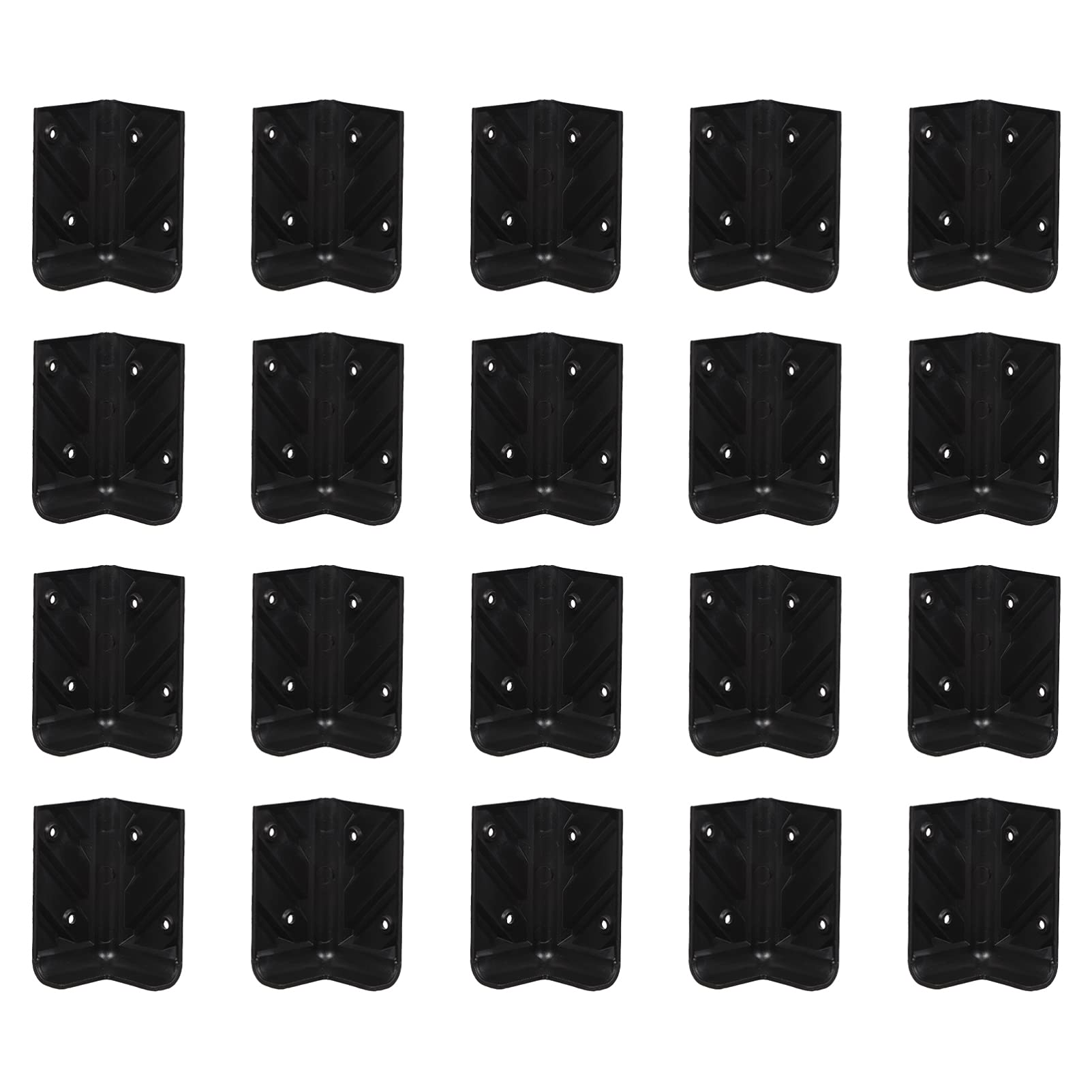 GenericSpeaker Right Angle Corner Protector: 10 Sets Plastic Right Angle Corner Protector with Mounting Screws Cabinet Speaker Corner Protector Guards