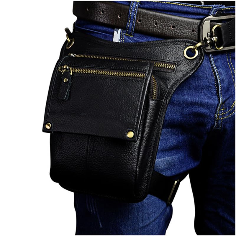 Marsupio Gamba Moto Borsa da coscia uomo, marsupio moto, borsa viaggio, for attrezzi, motocross corsa(Dark grey)