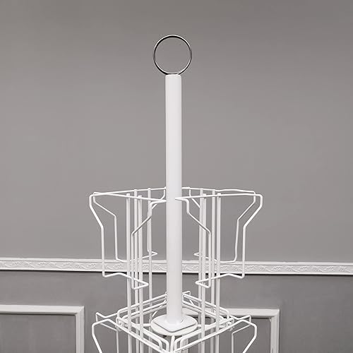 Miniatura 8 de FixtureDisplays Bolsillo vertical de 24 bolsillos de 5.5 pulgadas de ancho (para 5 x 7 pulgadas), estante giratorio para tarjetas de felicitación,