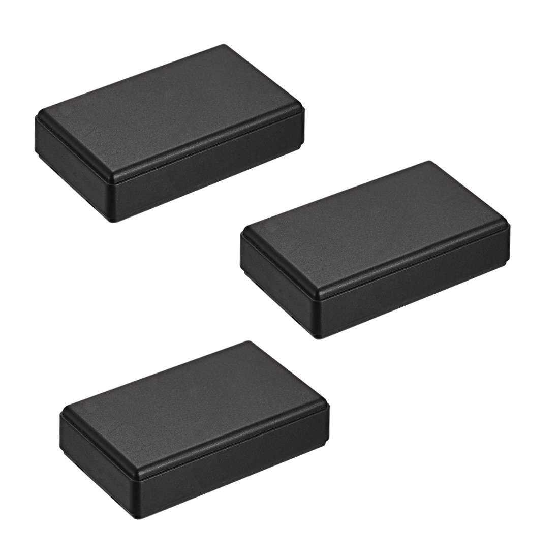uxcell 3Pcs 58 x 35 x 15mm Electronic Plastic DIY Junction Box Enclosure Case Black-image-23