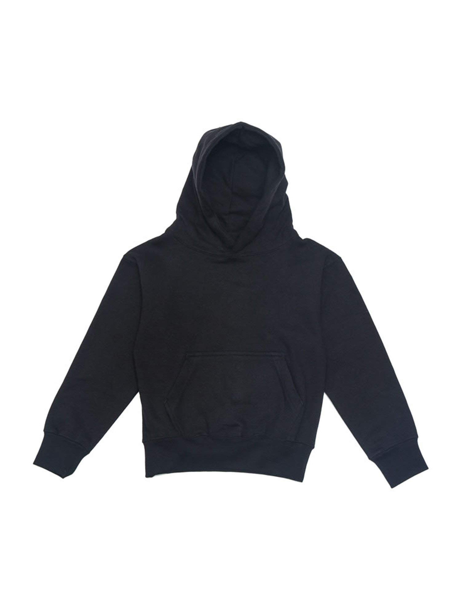 G-Style USAYouth Preshrunk Basic Pullover Hoodie YH13176 - Black - Small -S9E