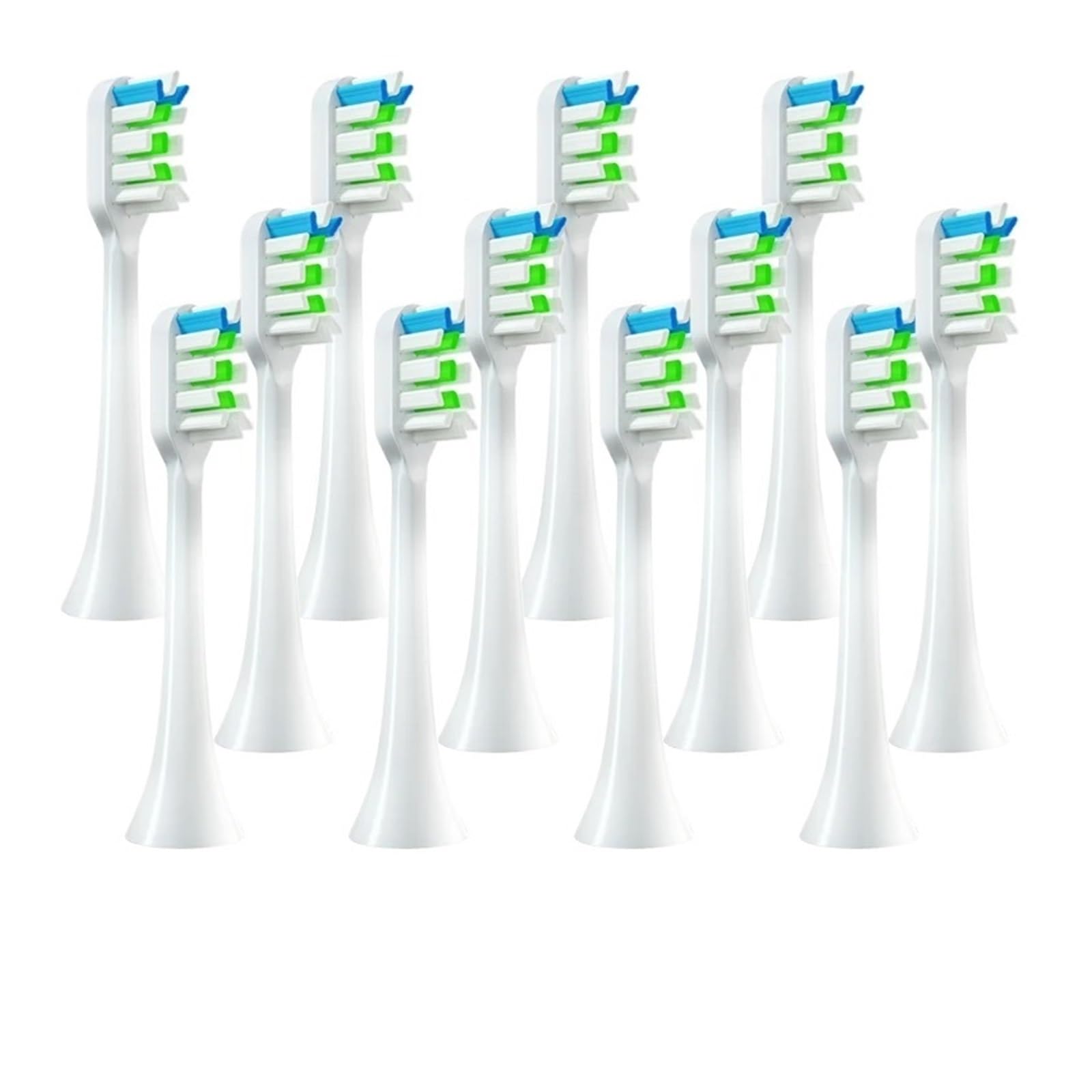 Cabezales de repuesto for cepillo dientes SOOCAS X3/X3U/X5, limpio, boquillas cerdas suaves eléctricas sónicas, 4-12 Uds(12pcs White)