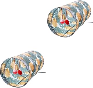 NOLITOY 2 Peças Brinquedos De Coelho De Túnel Para Animais De Estimação Para Coelhos Túnel De Gato Dobrável Túnel De Jogo Brinquedo De Buraco De Gato Túnel De Tubo De Gato Interior Túnel