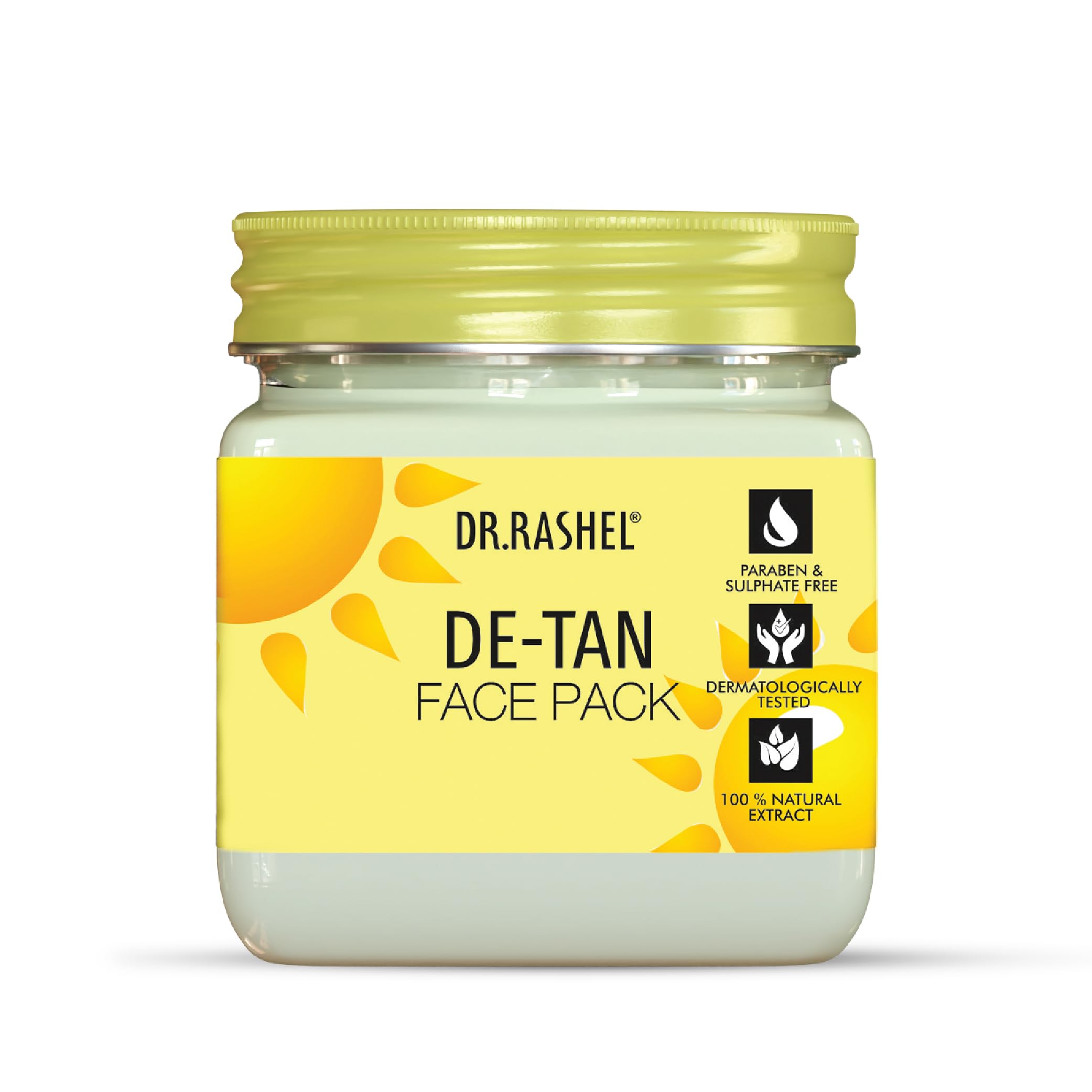 De-Tan Face Pack for Glowing Skin, Oil Control, Acne, Pimples, Detan, Blemishes, Pigmentation & Brightening, Face Cleansing for Face & Body (380 Ml)