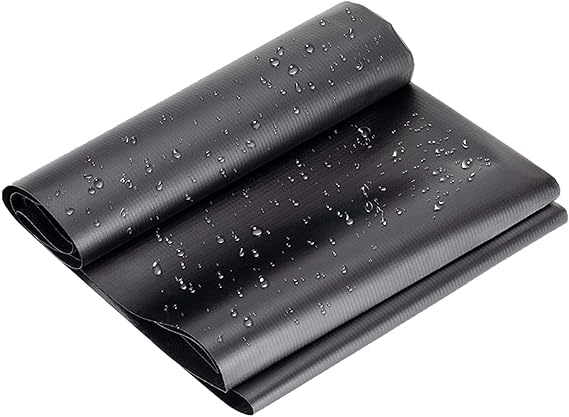 Image UHEKC HDPE Pond Liner Waterproof Swimming Pool Membrane Puncture Resistant Garden Mulch, for Construction Sites, Waterfalls Can be Cut (Color : Black, Size : 8x9m)